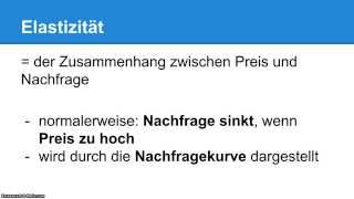 quotElastische Nachfragequot und quotunelastische Nachfragequot  Einfach erklärt [upl. by Stanwood]