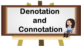 Denotation and Connotation  English  English 46  Teacher Beth Class TV [upl. by Iclek982]