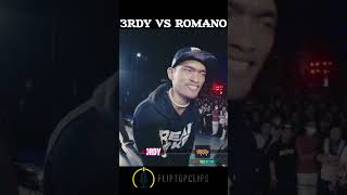 Part 124  3rdy vs Romano 3rdy romano fliptopbattleleague rap [upl. by Eidissac]