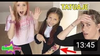 LA NIÑA MISTERIOSA SE HACE UN TATUAJE SIN PERMISO A ESCONDIDAS CON DANIELA MI MADRE NOS DESCUBRE [upl. by Arocahs]