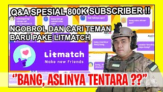 TANYA JAWAB FRITS BHASKARA PAKE APLIKASI PENCARI TEMAN BARU LITMATCH [upl. by Sabino]