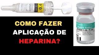 Como fazer injeção de heparina na Barriga  Aula prática [upl. by Luahs92]