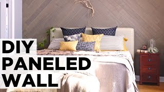 DIY Diagonal Stikwood Wall  HGTV [upl. by Maite407]