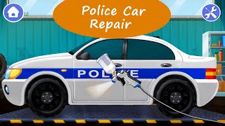 Police Car Repair  Become a Car Mechanic and Learn How to Repair Cars  GoKids Games [upl. by Daphne]