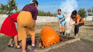 24 Hours of Cooking Lamb in a Giant Pumpkin that conquered the Internet [upl. by Sualocin104]