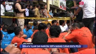 Tangkap 61 Anggota Geng Motor Polres Jakarta Barat Sita Sajam dan Narkoba  iNews Pagi 2002 [upl. by Eerdna]