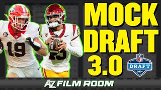 2024 NFL Mock Draft 30 4 Rounds with Trades [upl. by Sama]