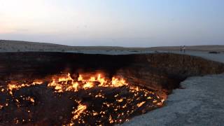 Derweze Gas Crater Karakum Desert Turkmenistan [upl. by Naras]