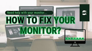 How to fix your Monitor I  Multiple Solutions [upl. by Quintie]