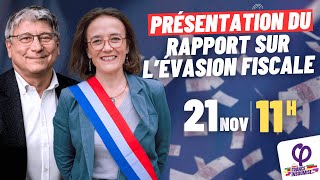 🔴 Conférence de presse de présentation du rapport sur lévasion fiscale avec Mathilde Feld [upl. by Teahan553]