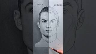 Graphite vs charcoal how is better  part 1 youtube shorts sketch [upl. by Malda]