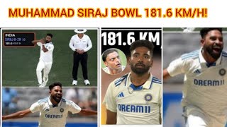 MUHAMMAD SIRAJ BOWL 1816 KMH  REAL OR FAKE  MUQEET CRICKET [upl. by Htenek584]