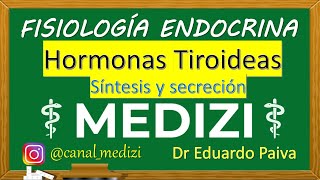 Fisiología Endocrina  Hormonas Tiroideas T3 T4  Síntesis Secreción Parte 13 IGdoctorpaiva [upl. by Himelman]