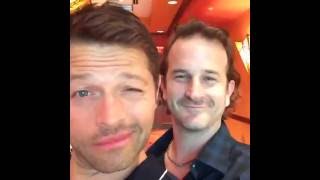 Richard Speight behind the scenes with Misha Collins at GISHWHES HQ in Phoenix [upl. by Nafets]