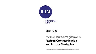 Open Day Magistrali  Fashion communication and luxury strategies [upl. by Orrin108]