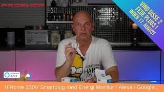 HiHome 230 Volt Plug med Energi Monitorering  Alexa  Google Kompatibel [upl. by Dewees974]