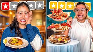 Eating ONLY 1 Star VS 5 Star Food Challenge [upl. by Hesoj]