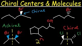 Chiral vs Achiral Molecules  Chirality Carbon Centers Stereoisomers Enantiomers amp Meso Compounds [upl. by Holsworth]