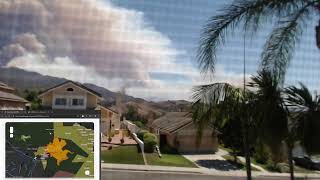 Airport Fire Camera  Trabuco Canyon [upl. by Neerak268]