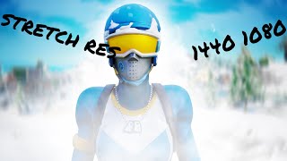 Playing Fortnite on Stretch Res 1440 1080 [upl. by Ahsotan]