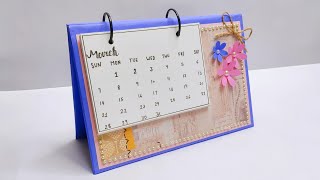 DIY Calendar 2020  How To Make Cute Desk Calendar For New Year [upl. by Cora474]