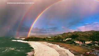 Spectacular rainbows shine over California Bay Area after storms [upl. by Angelina200]