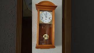 Kieninger German triple chime  WestminsterSt MichaelWhittington wall clock [upl. by Bowen]