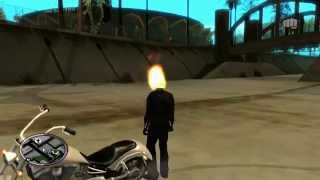 GTA SA  Ghost Rider mod V14 BETA [upl. by Eilsil]