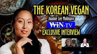 WIN TV  BUDAE JJIGAE The Korean Vegan Interview  Joanne Lee Molinaro [upl. by Hnirt]