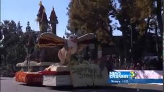 Rose Parade Float Viewing in Pasadena [upl. by Anuahsat]