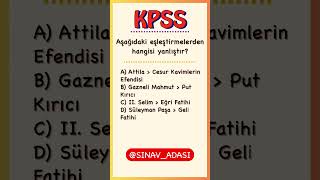 ✴️ Sınavda Çıkar  Ünvanlar  Kpss Tarih  kpss kpsstarih kpss2025 [upl. by Ttej]