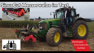 TEST Messerwalze SinusCut von Saphir in der Zwischenfrucht und in den Maisstoppeln riccic [upl. by Alesiram763]