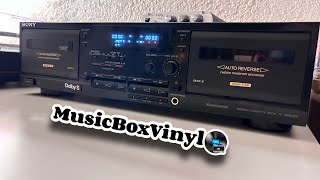 Sony TCWR635S Double Cassette Deck With Dolby S Now working [upl. by Llarret]