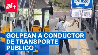 Conductor de Qrobús fue agredido por pasajero que no quería pagar pasaje  N [upl. by Mcnamee470]