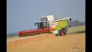 CLAAS lexion760 et deux joskin 3 essieux à la moisson [upl. by Eleynad684]