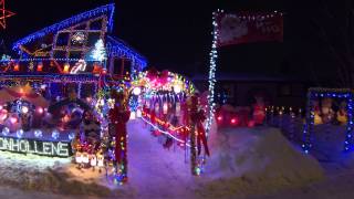 Rocky Mountain House Lights Aerial view Christmas lights 2013 Mr V  DJI F550 Naza Hexacopter FPV [upl. by Radack276]