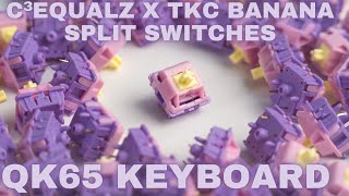 TKC Banana Splits Switch  QK65 Keyboard [upl. by Gurango176]