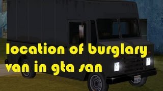 GTA SANANDREAS HOW TO GET BURGALARY VAN  BOXVILLE [upl. by Etsirk156]