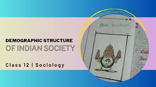 Project on demographic structure of Indian society class 12 project viral viralvideo sociology [upl. by Neral]