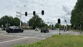 3 minutes and 49 seconds at a large Dutch signalized intersection [upl. by Pincince]