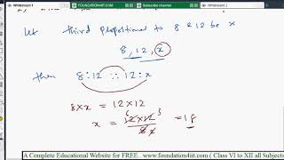 How to find fourth  third and mean Proportion  Class 8 Maths ICSE [upl. by Kazim]