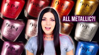 OPI Fall 2024 Metallic Mega Mix Nail Polish Collection Swatches  KELLI MARISSA [upl. by Gratianna]