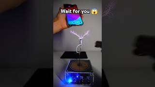 Tesla coil 🆚 iPhone teslacoil teslacoilelectroboom teslalovers [upl. by Ecineg]