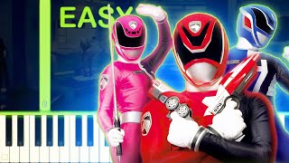 MORPH THEME  Power Rangers SPD  EASY Piano Tutorial [upl. by Cassady]