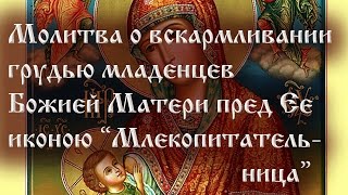 Молитва о вскармливании грудью младенцев Божией Матери пред Ее иконою “Млекопитательница” [upl. by Rratsal827]