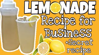 LEMONADE RECIPE FOR BUSINESS  SECRET FOR THE BEST LEMONADE SUGAR SYRUP [upl. by Onailil390]