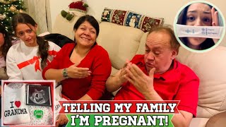 Telling My Family Im PREGNANT [upl. by Schroth207]