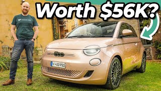 The Fiat 500 Is Now An EV With a Catch Fiat 500e 2023 First Drive Review [upl. by Ahsinehs]