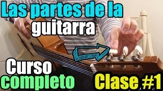 Clases de guitarra para principiantes 1 Las partes de la guitarra [upl. by Irabaj944]