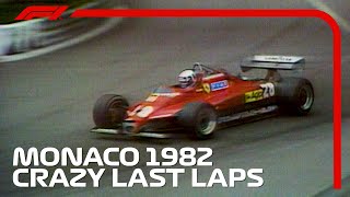 Crazy Final Three Laps in Monaco  1982 Monaco Grand Prix [upl. by Libove627]